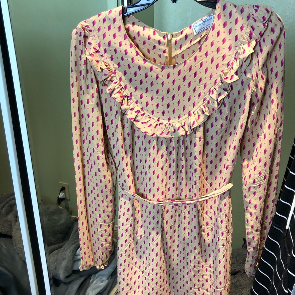 Silk 80s inspired dress
